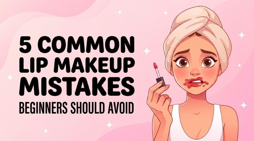 5 common lip makeup mistakes beginners should avoid when applying lipstick