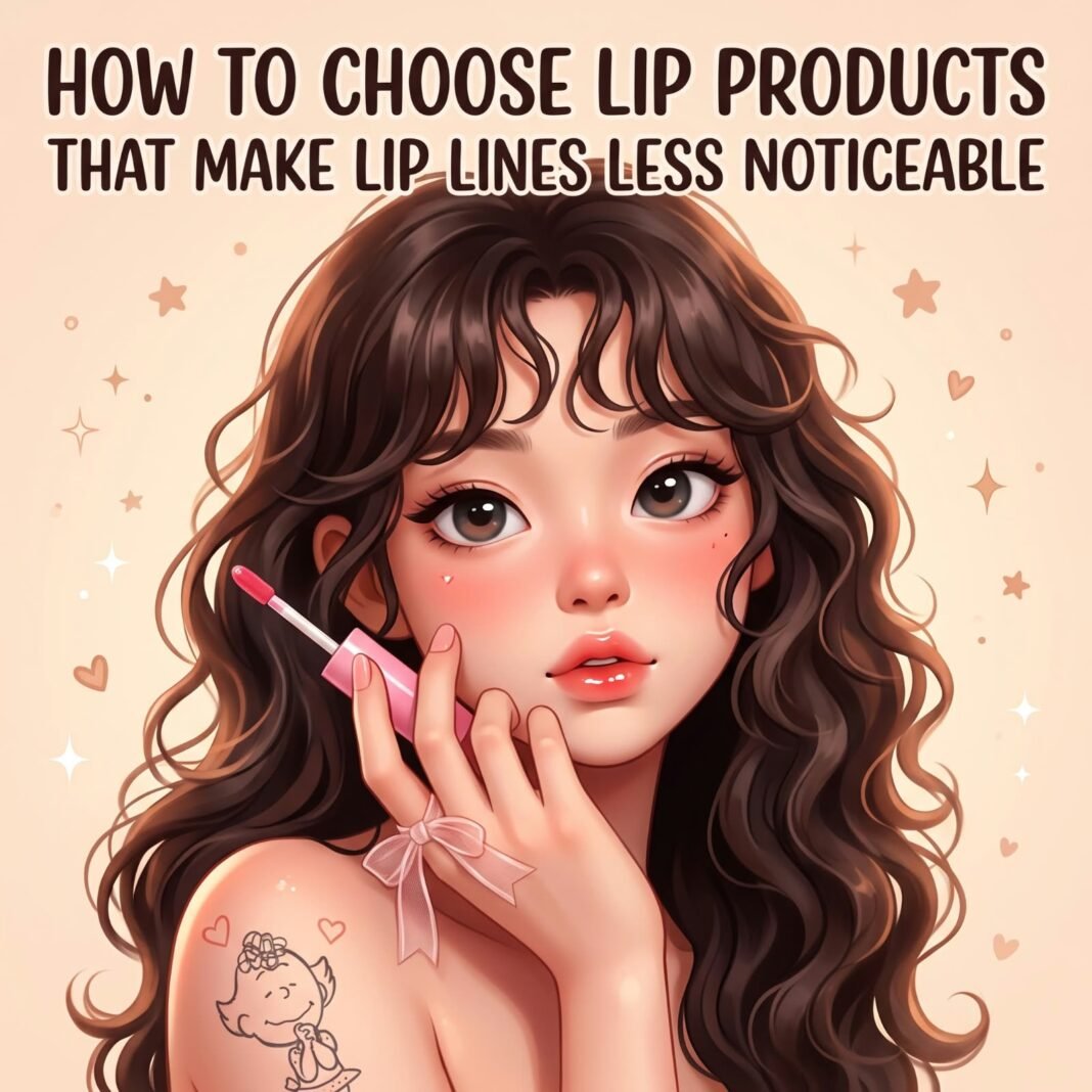 How to choose lip products that make lip lines less noticeable