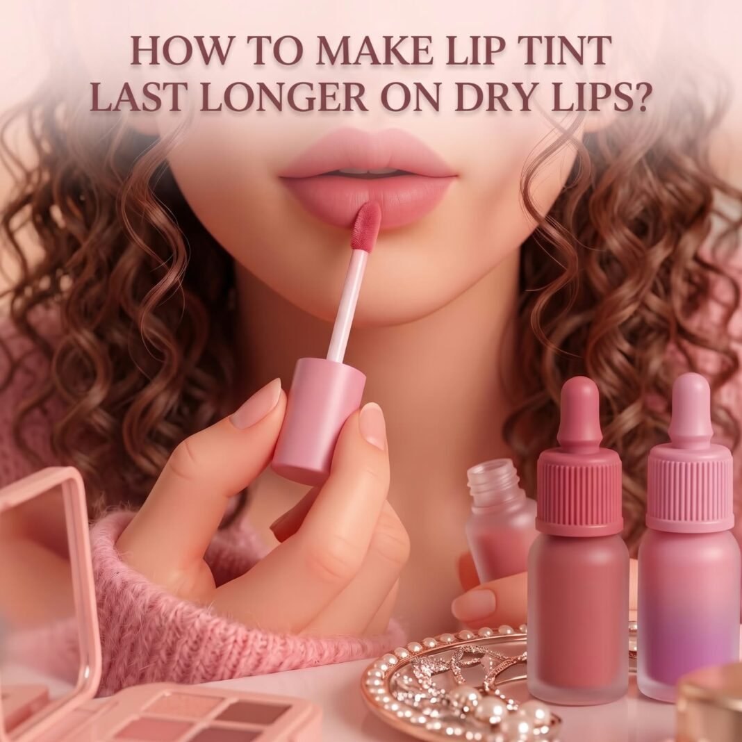 How to make lip tint last longer on dry lips without making them patchy