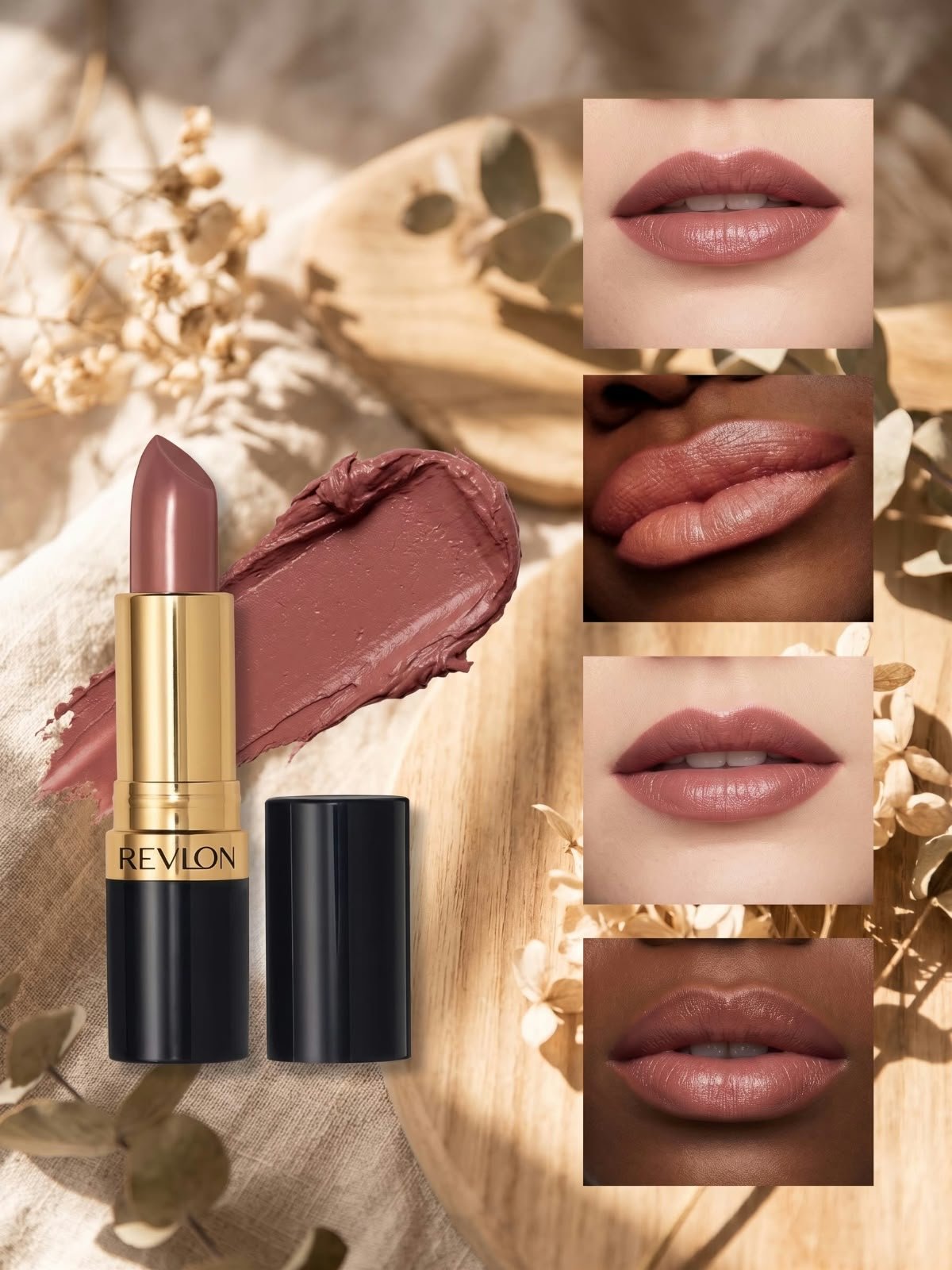 Revlon Super Lustrous Lipstick in 130 Rose Velvet with a creamy pearlescent finish